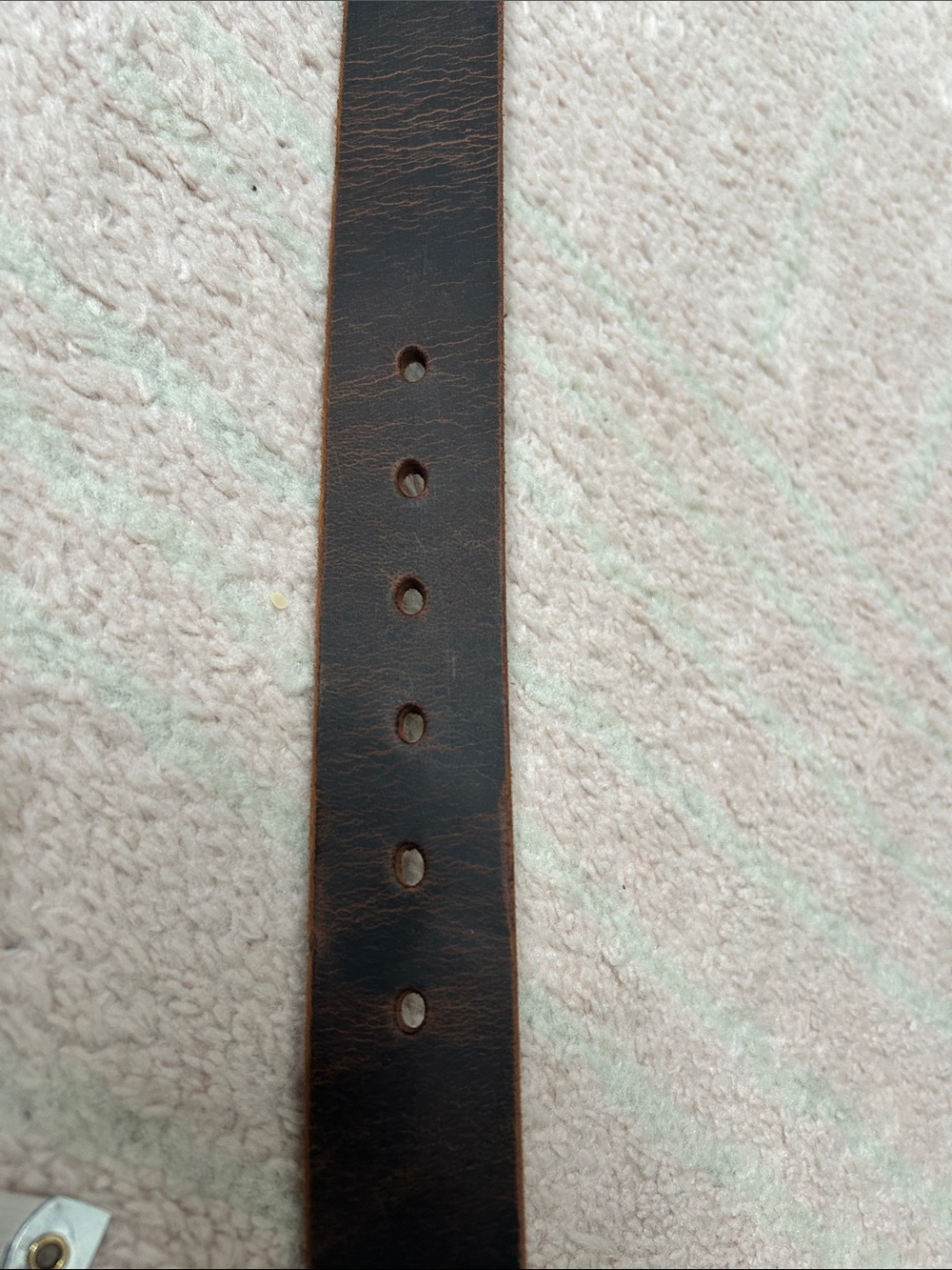 Hank's Belts Men's Brown Leather Belt with Silver Buckle The Crazy Horse SZ 38 - Picture 12 of 12